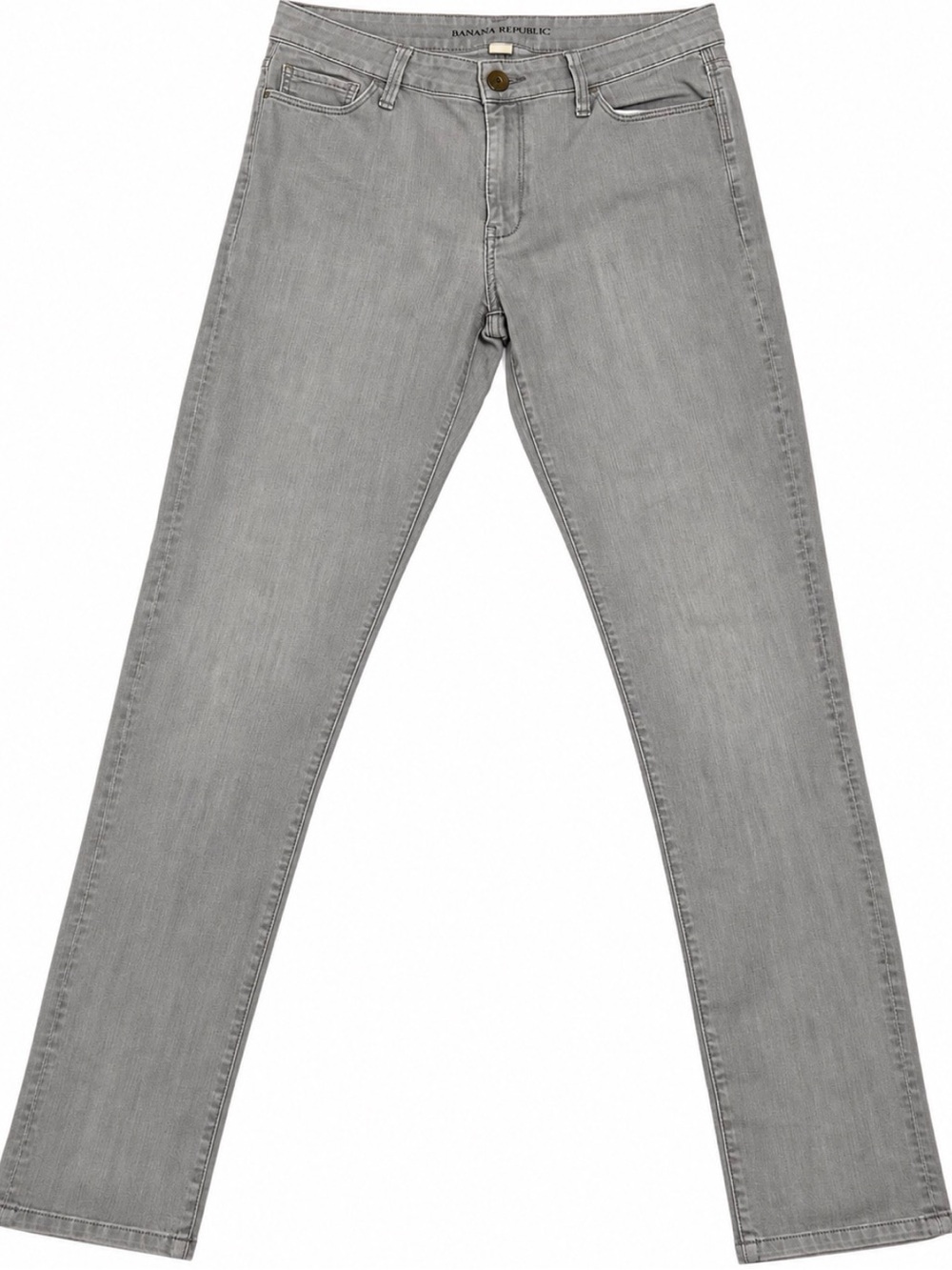 Banana Republic Women’s Gray Stretch Jeans Size 29 Slim Straight 31.5” Inseam